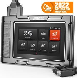 ANCEL HD3600 Construction Machinery Diesel Scan Tool with DPF Regeneration, Full System Heavy Duty Truck Scanner Android Touchscreen OBD Code Reader for Caterpillar, Komatsu, John Deere, Volvo