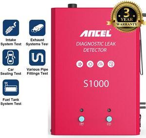 ANCEL S1000 Automotive Evap Smoke Machine Leak Detector with Air and Smoke Dual-Modes 12V Car Pipe Vacuum Leakage Tester for Motorcycle Car Light Truck Boat