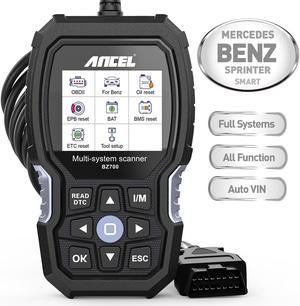 ANCEL BZ700 OBD2 Scanner for Mercedes Benz Sprinter Smart Engine Check Transmission ABS SRS Airbag SAS TPMS Code Reader Diesel Car Diagnostic Scan Tool
