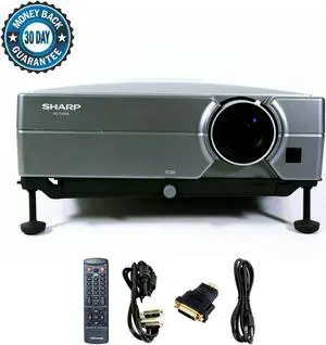 Sharp XG-C430X 3LCD Projector 4000 ANSI Lumens 1024 x 768 HD 1080i HDMI w/Adapter TeKswamp  Home Theater Professional Streaming with Accessories bundle