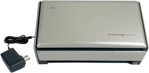 Fujitsu ScanSnap FI-S1500 Duplex Color Pass-Through Document Scanner for Legal Paper Size Office Use School Work College USB 2.0 With Adapter