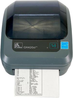 Zebra GX420d Direct Thermal Barcode Printer USB GX42-202510-000 NO AC Adapter