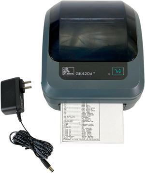 Zebra GK420d Direct Thermal Barcode Printer USB GK42-202510-000 + Adapter