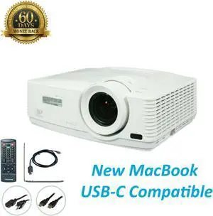 Mitsubishi WD570U DLP Projector - 1080p MacBook USB-C Compatible (bundle)