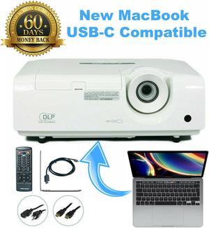 Mitsubishi XD250U DLP Projector Home Theater New MacBook USB-C Compatible For Home and Office Multipurpose Use bundle