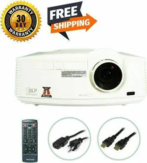 Mitsubishi WD720U DLP Projector Professional 4300 ANSI HD 1080i HDMI bundle