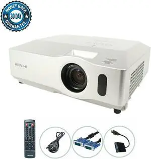 Hitachi CP-X305 3LCD Projector 2600 ANSI HD 1080i HDMI-adapter w/Accessories