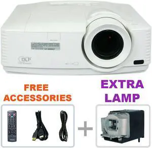 Mitsubishi WD570U DLP Projector Home Theater with Accessories + EXTRA LAMP