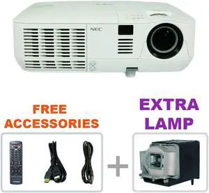 NEC NP-V311X DLP HD Projector Home Theater with Accessories + EXTRA LAMP