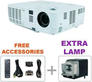 NEC NP-V260X DLP Projector V260X 2600 ANSI with Accessories + EXTRA LAMP
