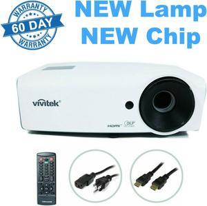 ViviTek D555WH XGA DLP Projector, NEW Lamp - NEW Chip, 3000 ANSI HD 1080p