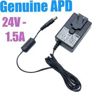 Genuine APD WA-36A24R AC Power Adapter 24V 1.5A 36W OEM