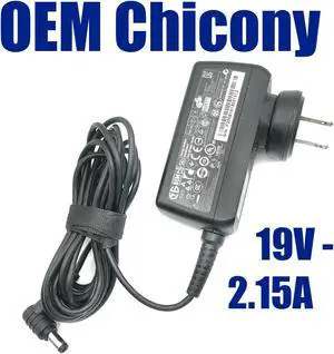 Genuine Chicony W10-040N1A W040R001L AC Acer Power Adapter Charger 19V 2.15A