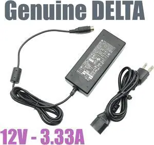Genuine DELTA ADP-40ZB Rev.B AC Adapter 4-Pin 40W For Compaq Viewsonic W/Cord
