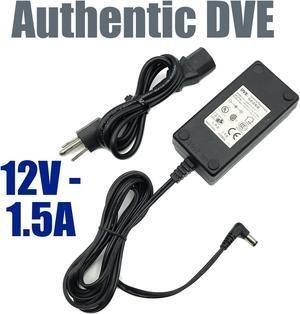 Original DVE DSA-0151D-12 AC Power Supply Adapter 12V 1.5A 18W OEM w/PC