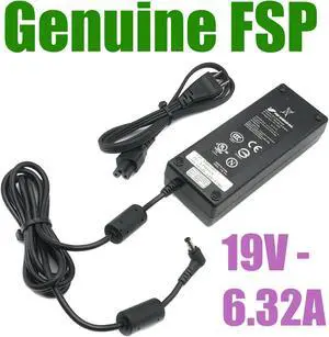 Genuine FSP FSP120-AAB AC/DC Power Supply Adapter 19V 6.32A 120W OEM w/PC