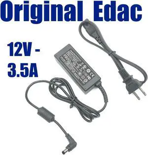Genuine EdacPower EA10402E-120 Power Supply AC/DC Adapter 12V 3.5A w/Cord