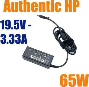 Genuine HP 65W 587303-001 AC Power Adapter 4.8x1.7mm 19.5V 3.33A no/Cord OEM