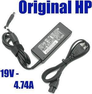 Genuine HP AC Adapter 90W for EliteBook 8500 8700 Laptop Charger w/P.Cord OEM