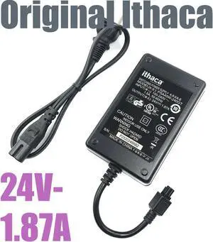 Genuine Ithaca PSA45W-240GT AC Power Supply 24V 1.87A 4-Pin w/Cord