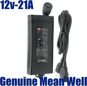 OEM Mean Well GST280A12-C6P AC/DC Adapter Industrial 12V 21A 252W w/P.Cord