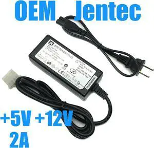 Original Jentec JTA0202Y AC/DC Adapter Power Supply +5V 2A +12V 2A w/PC
