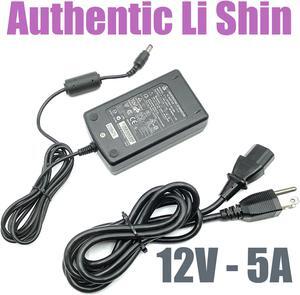 Genuine Li Shin International LSE9901B1260 AC Adapter 12V 5A Black Tip w/PC