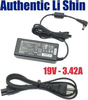 Genuine Li Shin 0335A1965 AC Adapter Power Supply 19V 3.42A w/PC