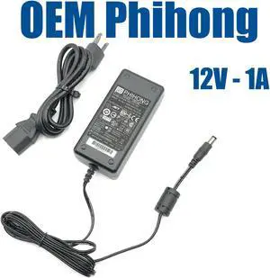 NEW Genuine Phihong PSC12U-120 AC Adapter 12V 1A 12W w/Cord