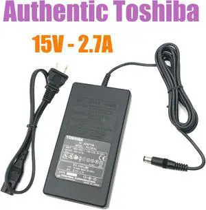 Genuine Toshiba PA2484U AC Adapter 15V 2.7A For Toshiba Satellite W/P.Cord
