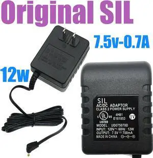 NEW OEM SIL AC/DC Adapter 7.5V 700mA Class 2 Power Supply Transformer