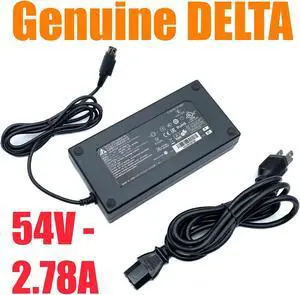 Original Delta AC Adapter ADP-150AR B 4-Pin 150W 54V 2.78A Power Supply w/PC OEM