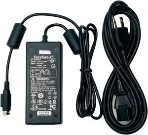 Genuine ViewSonic HASU12FB60 12V 5A 60W AC Adapter 4-Pin Power Supply w/ P.Cord