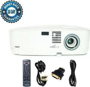 NEC NP310 LCD Projector 2200 Lumens HD HDMI w/Adapter Remote