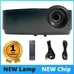 NEW LAMP - NEW CHIP InFocus IN124a DLP Projector 3500 ANSI 3D HD 1080P HDMI
