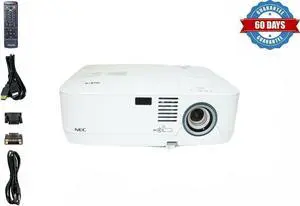 NEC NP500, 3000 ANSI Lumens 3LCD Projector 1080i (FHD) for Family Reunions Parties Ceremonies bundle
