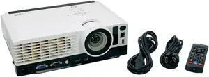 Ricoh PJ X3340N DLP Projector 3000 ANSI PC 3D Ready HD HDMI Wireless w/Bundle