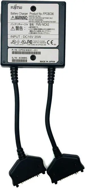 Genuine Fujitsu FPCBC06 Battery Charger CP024931-01 16V 35W w/Cord