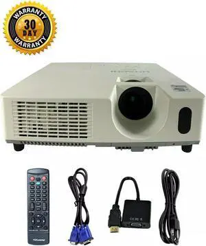 Hitachi CP-X3011 3LCD XGA Projector 3200 Lumens HD 1080p Crestron HDMI-adapter with Accessories Bundle
