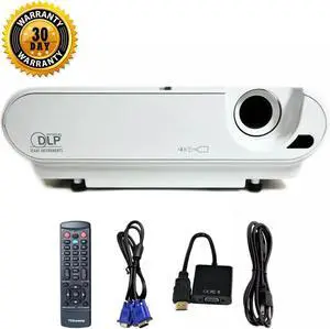 Mitsubishi XD211U DLP Projector 2200 Lumens HDMI-Adapter with Accessories Bundle