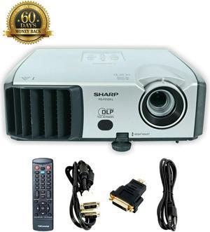 Sharp PG-F212X-L DLP Projector 2300 ANSI HD HDMI Professional Gaming Home Movie Theater w/Adapter 1080i 1024 x 768 Accessories bundle Remote TeKswamp
