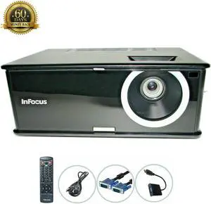 InFocus IN2116 DLP Projector 3000 ANSI Lumens 1280x800 HD 1080i HDMI-adapter Home Theater Professional Streaming with Accessories bundle