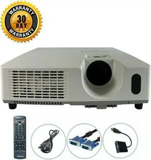 Hitachi CP-X2510N 3LCD XGA Projector 1080i/p HD  1024 x 768 HDMI-adapter bundle