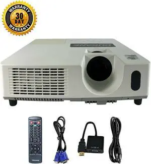 Hitachi CP-X3010 3LCD Projector 3000 ANSI 1024 x 768 HDMI-adapter 1080p w/Remote