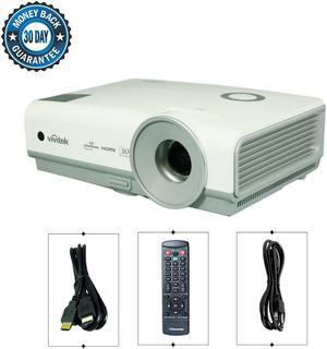 Vivitek D853W DLP Projector 3200 ANSI 3D HD 1080i 1280 x 800 Gaming Meeting HDMI with Accessories