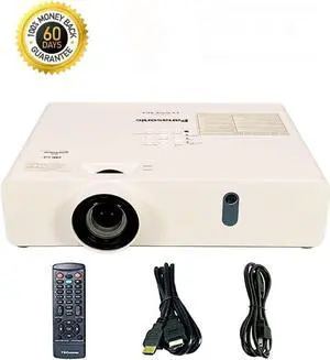 Panasonic PT-VX425N 3LCD Projector 4500 Lumens HD 1080p HDMI Portable Wireless with Accessories Bundle (Power Cable, HDMI Cable, Remote)