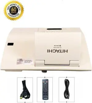 Hitachi iPJ-AW250N 3LCD Projector WXGA Ultra Short Throw HD 1080p HDMI w/Bundle