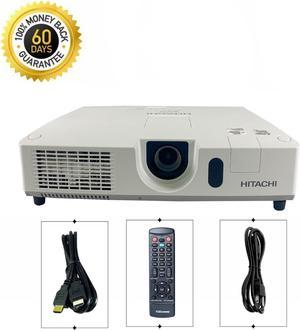 Hitachi CP-WX4022WN 3LCD Widescreen Projector 4000 Lumens CLO WXGA HD 1080p HDMI USB with Accessories Bundle (Power Cable, HDMI Cable, Remote)