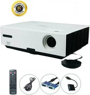 Optoma TX735 DLP Projector 2600 Lumens HDMI Adapter HD 1080i w/Accessories