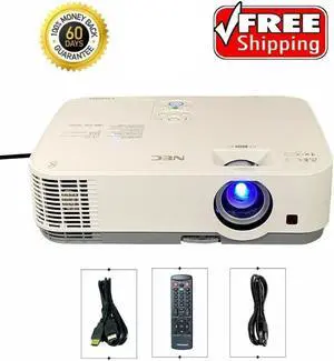 NEC ME331X 3LCD Projector Portable 3300 ANSI Lumens 1080p 1024x768 NP43LP NP-ME331X Eco w/Accessories